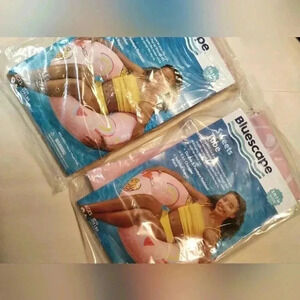 2 ft by 7 in summer time fun floats in a  lot of 2